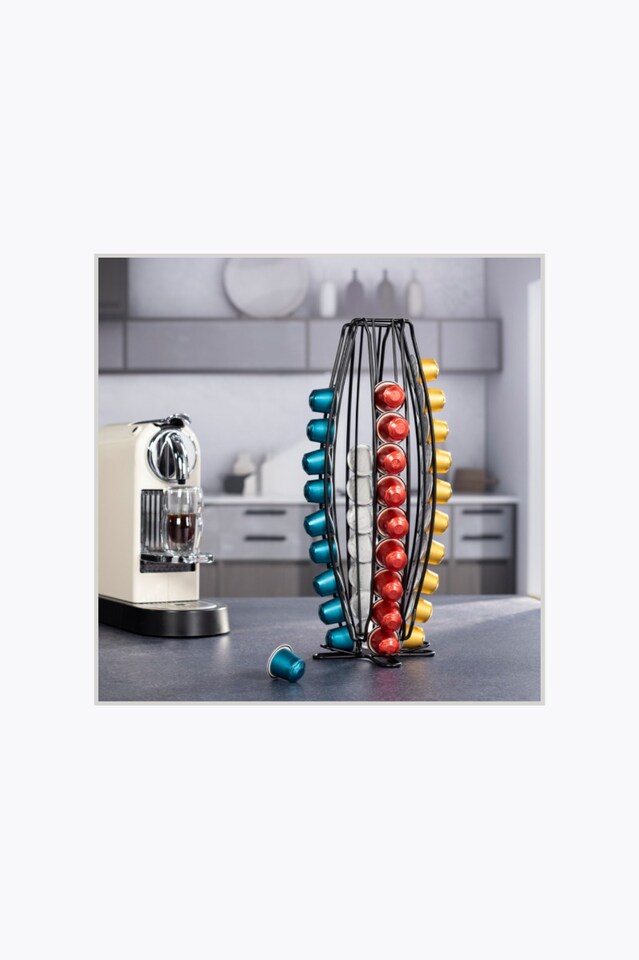 Xavax Soporte para cápsulas de café para Nespresso, Negro mate 5