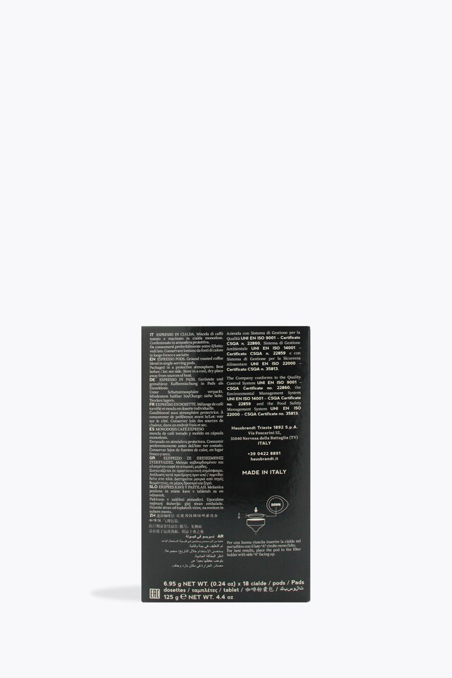 Hausbrandt Espresso 18 E.S.E.-Pads back