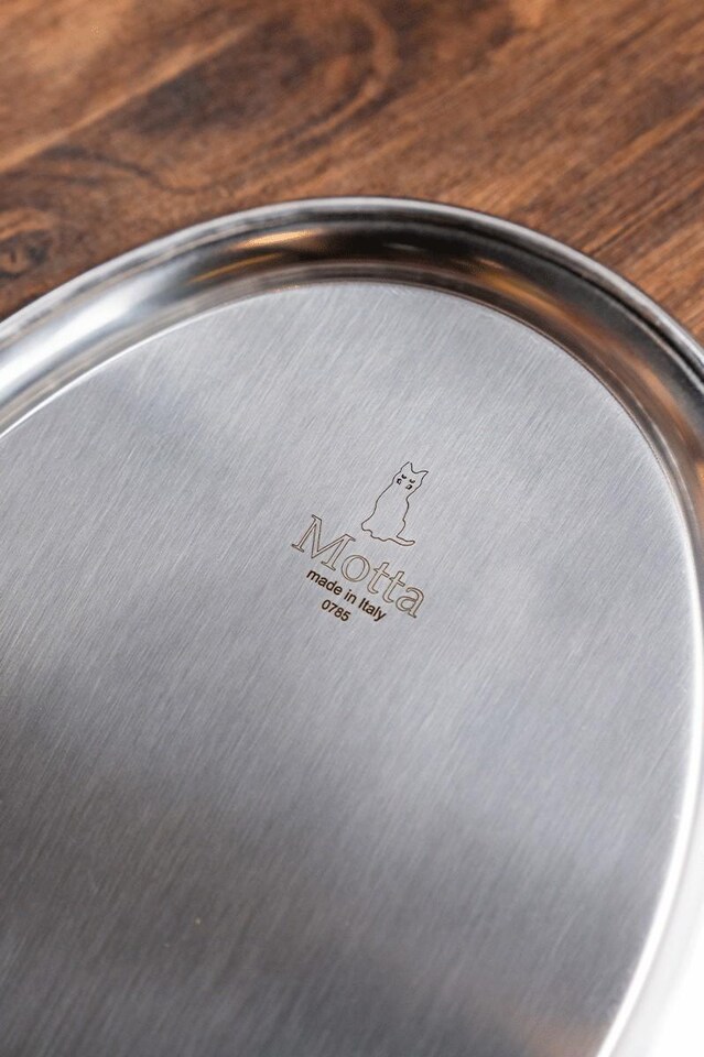 Motta Espresso Tray Oval Stainless Steel