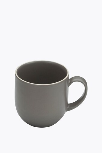 Molde Mandala Satin Matte Mug Gray with White Rim