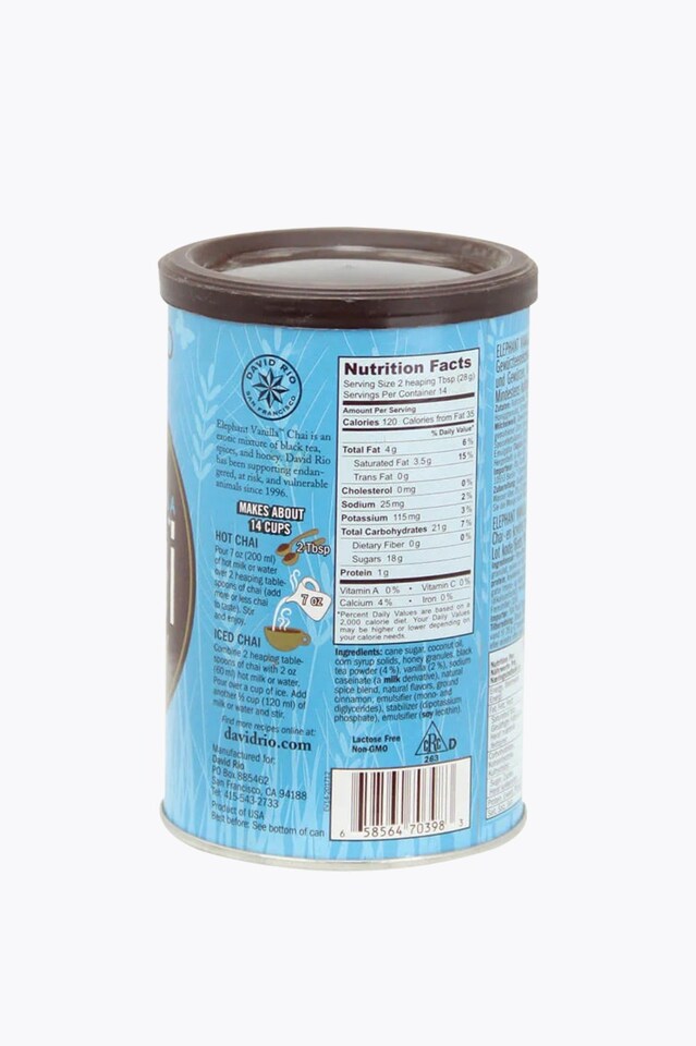 David Rio Elephant Vanilla Chai Dose 398g