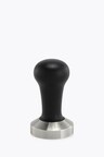 Motta Tamper Edelstahl Plan mit Holzgriff Schwarz 53mm