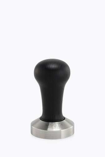 Motta Tamper Stainless Steel Flat with Black Wooden Handle 53mm