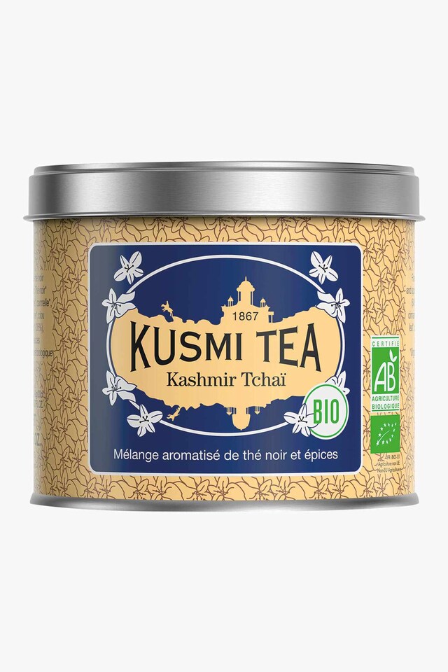 Kusmi Tea Kashmir Tchaï Bio 100g té a granel lata