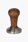 Motta Tamper Stainless Steel Convex with Brown Wood Handle 58mm