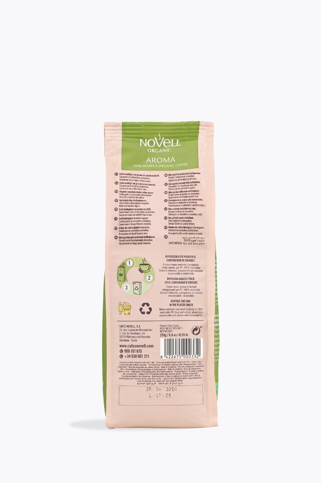 Novell Zero Waste Piu Aroma Bio 250g