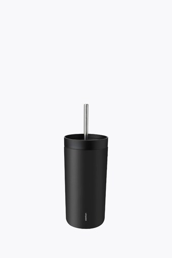 Stelton To Go Sip Thermal Mug with Straw 400ml Soft Black