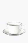 ASA Selection coffee cup with saucer ligne noire