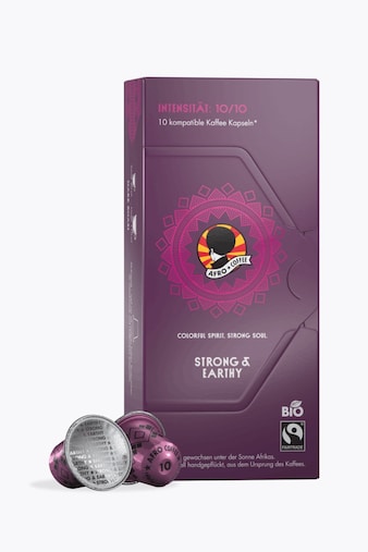Afro Coffee Strong & Earthy Organic 10 Capsules Nespresso® Compatible