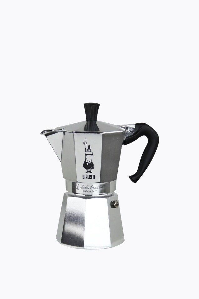 Bialetti cafetera Moka Express Export 6 tazas lateral