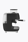 Smeg Espresso Machine 50's Style mit Grinder, Black Matt
