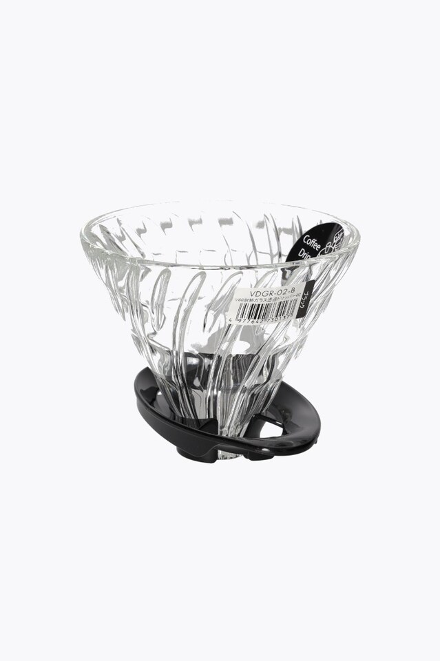 Hario V60 Glass Dripper 02 Coffee Filter (Pour-Over Brewer) schwarz