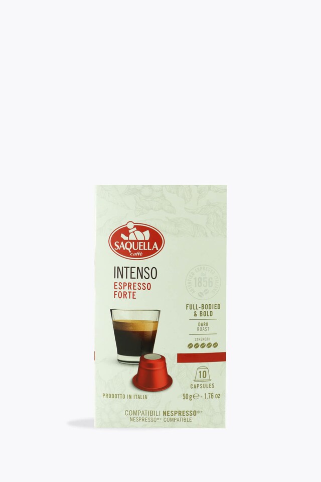 Saquella Bar Italia Intenso 10 Nespresso® Compatible Capsules