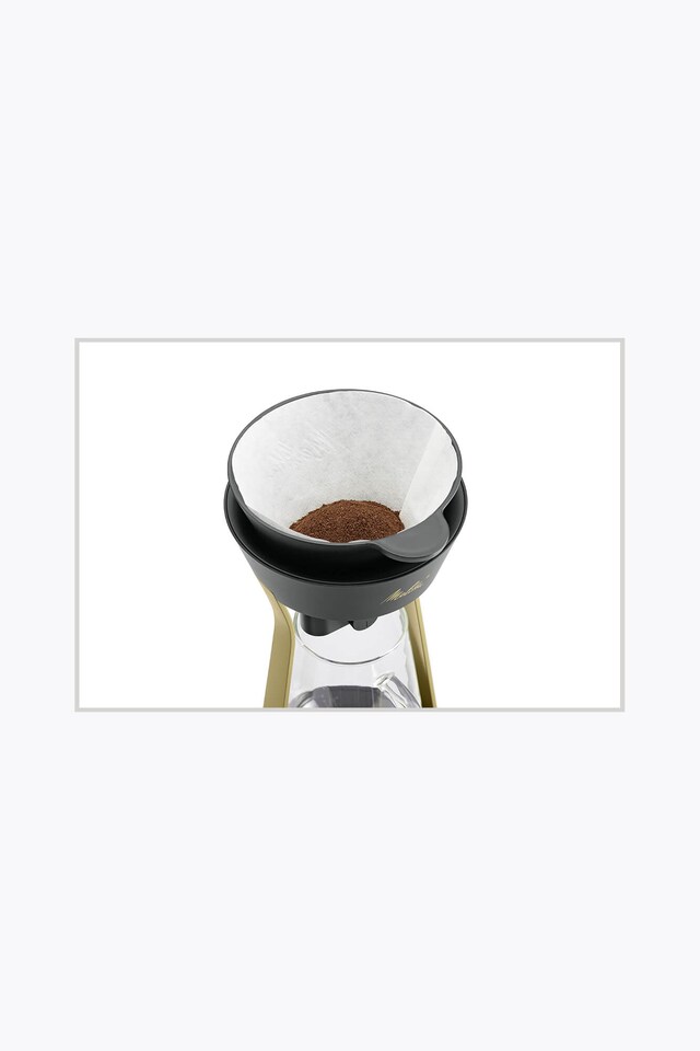 Melitta® Amano cafetera negro-dorado