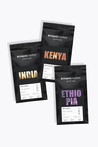 roastmarket ORIGINS Set de degustación Café de filtro 750g