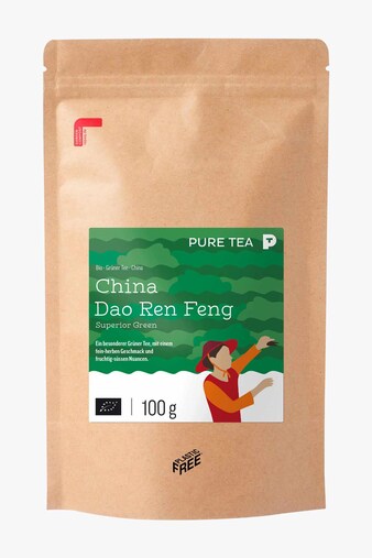 Pure Tea Dao Ren Feng Superior Green Organic 100g Loose Leaf Tea