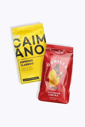 Gorilla Superbar Crema 1kg & Caffè Caimano Espresso Classico 1kg
