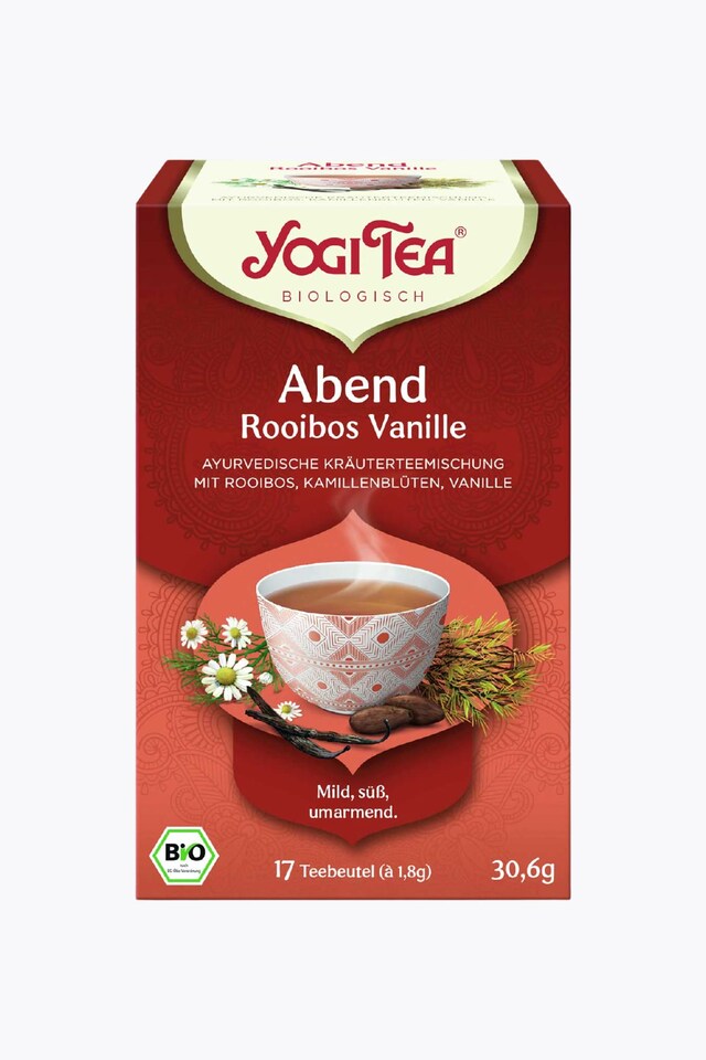 Yogi Tea Evening Tea Rooibos Vanilla Organic 17 Tea Bags