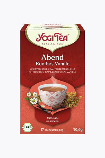Yogi Tea Abend Tee Rooibos Vainilla Orgánico 17 bolsitas de té