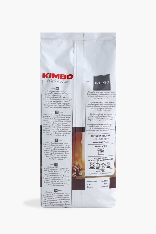 Kimbo Aroma Intenso Beans 1kg back