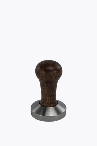 Motta Tamper stainless steel flat with wooden handle brown 58.5mm