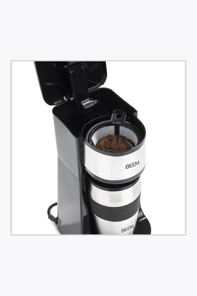 BEEM Cafetera individual Thermo2Go 750W Acero inoxidable/Negro
