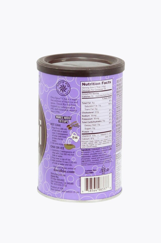 David Rio Orca Spice Chai Dose 337g