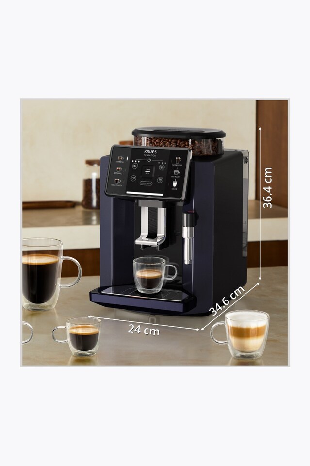 Krups Sensation Cafetera superautomática EA910B Black Knight