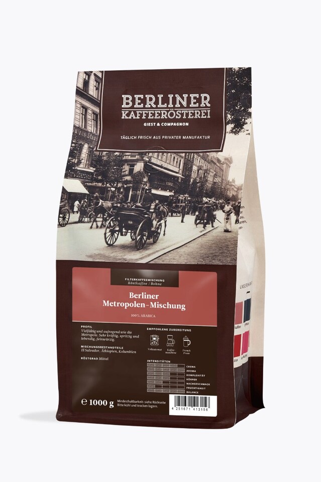 Berliner Kaffeerösterei Berlin Metropolis Blend 1kg