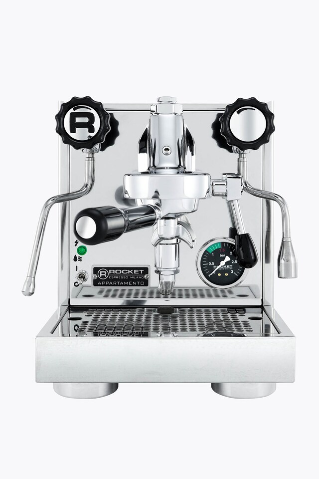 Rocket Máquina de espresso Appartamento Acero inoxidable/ Negro