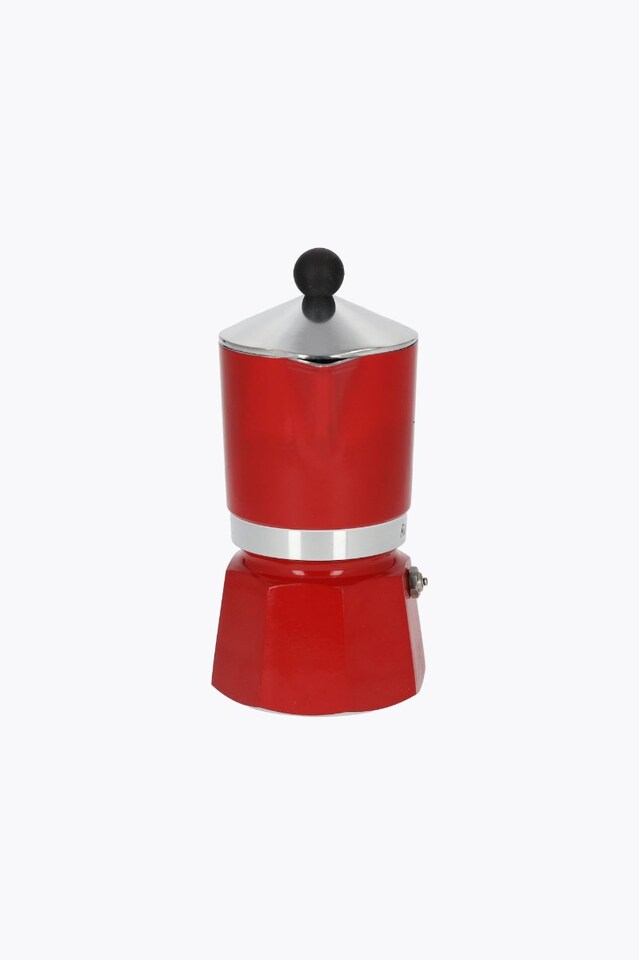 Bialetti Rainbow Espresso Maker Red 3 Cups