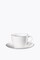 ASA Selection cappuccino cup with saucer ligne noire