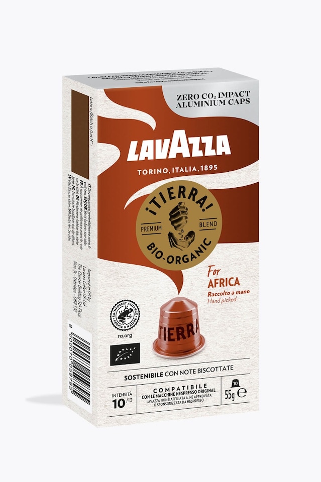 Lavazza Espresso Tierra For Africa Bio-Organic 10 Capsules Nespresso® compatible