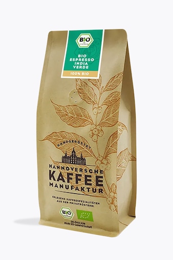 Hannoversche Kaffeemanufaktur Organic Espresso India Verde 1kg