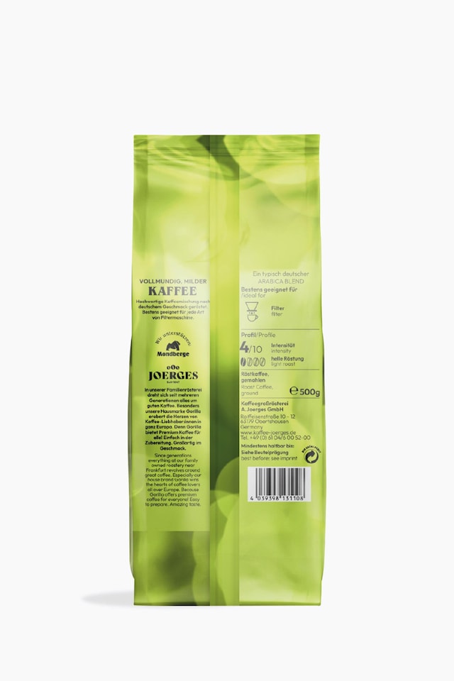 Gorilla Feinmild 500g ground