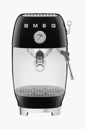 SMEG Espresso Machine 50's Style with Cold Brew Function Black