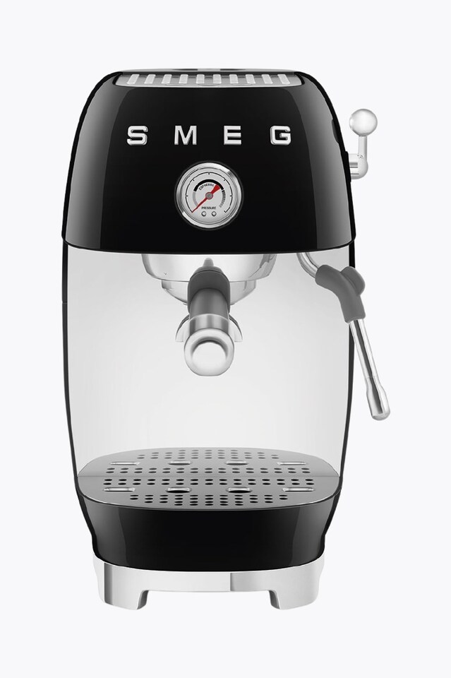 SMEG Espresso Machine 50's Style with Cold Brew Function Black