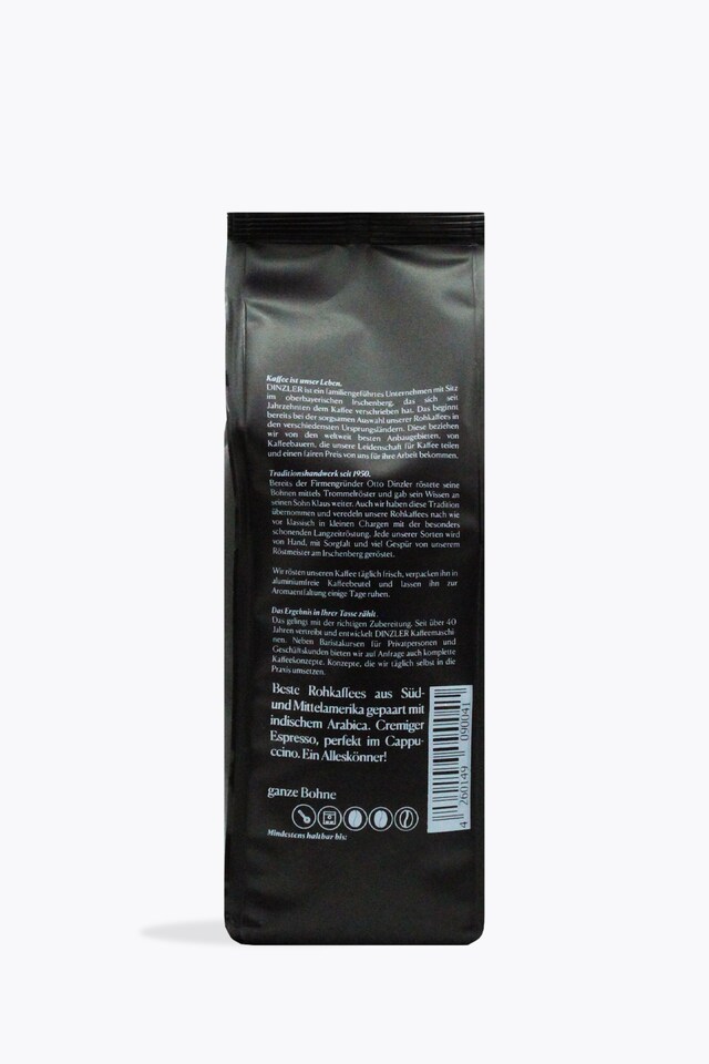 Dinzler Espresso Il Gustoso 500g back