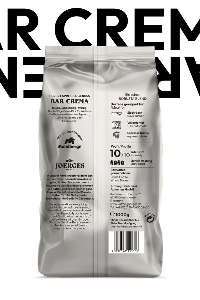 Gorilla Bar Crema 1kg