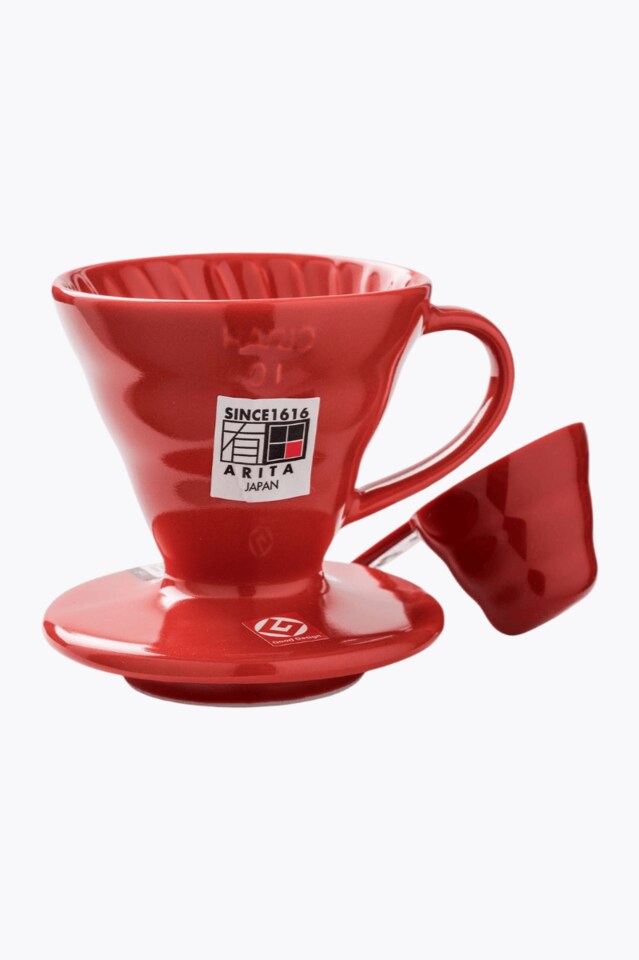 Hario V60 Dripper 01 Keramik Coffee Filter (Pour-Over Brewer) rot
