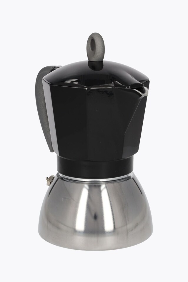 Bialetti Espresso Maker New Moka Induction 6 Cups Black