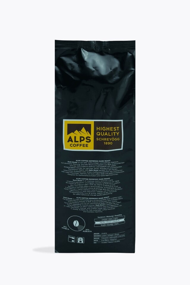 Alps Coffee Espresso Dark Roast 1kg