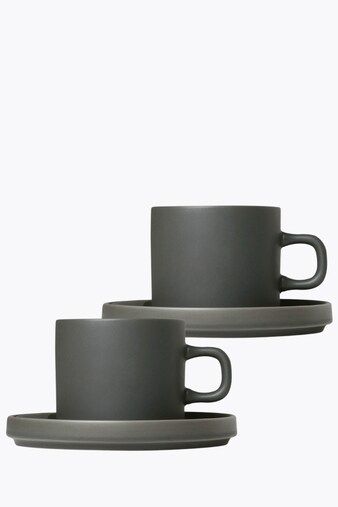 Blomus Pilar Agave Green 2-Piece Coffee Cup Set