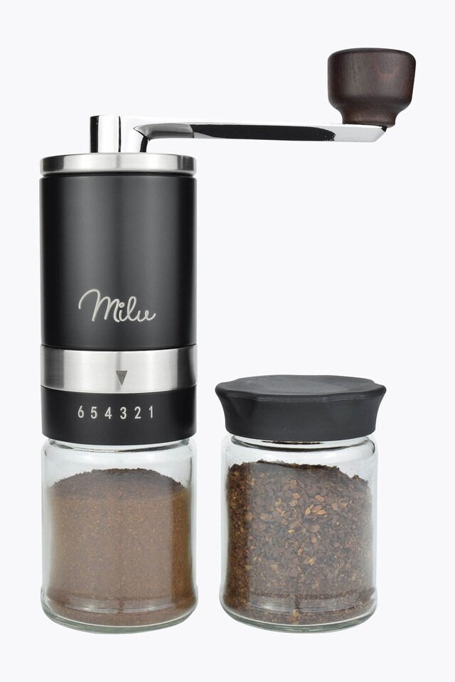 Milu Coffee Grindern-Set Stainless Steel schwarz (4-tlg.)