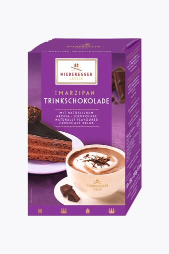 Niederegger Marzipan Drinking Chocolate 250g 10 Portion Sachets