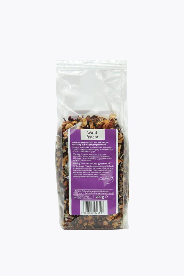 Bünting Tee Früchtetee Waldfrucht Tee 200g loser Tee