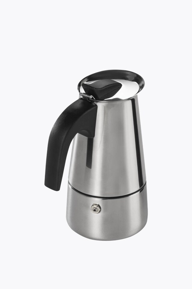 Xavax cafetera espresso acero inoxidable para 4 tazas lateral