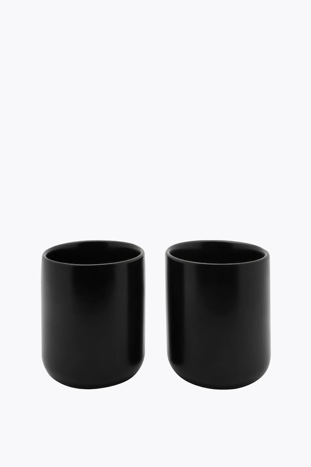 Bredemeijer Taza de té Umea negro 2-er Set