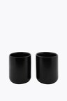 Bredemeijer Taza de té Umea negro 2-er Set
