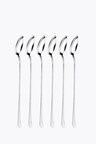Motta Latte Macchiato Spoon Set of 6 Stainless Steel